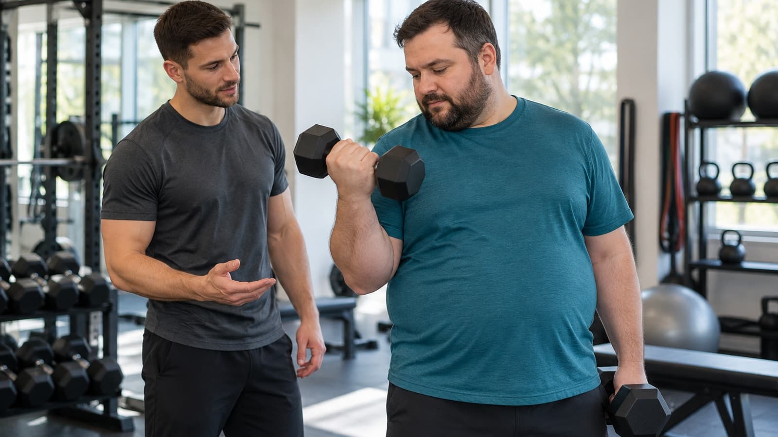 How to progress strength training as your weight changes