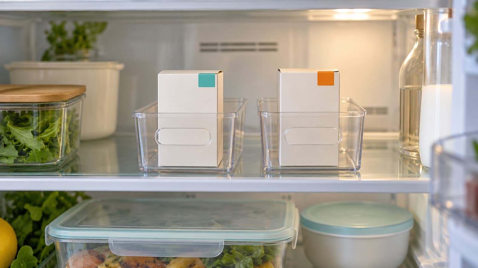 Sharing a fridge with others: keeping injectable medicines organized