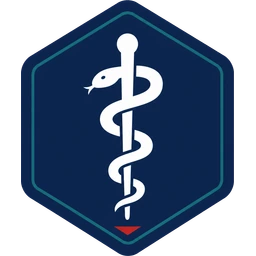 Licensed physician credential symbol